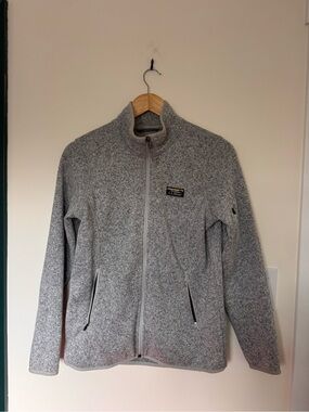 L.L. Bean Grey Full-Zip Fleece Jacket